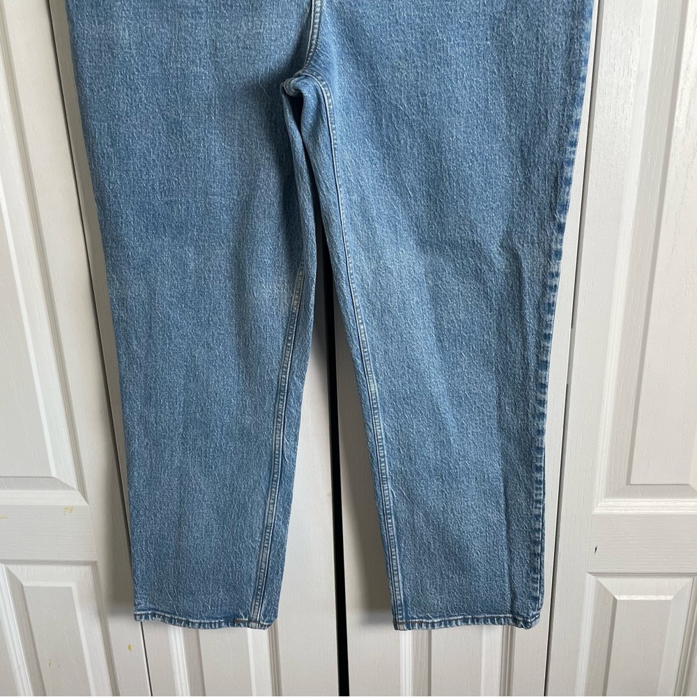 Abercrombie & Fitch Curve Love 90s Straight Ultra High Rise Jeans Womens 18 Blue - Picture 5 of 12